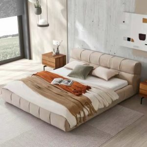 Cama doble de terciopelo tufty