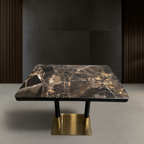 Mesa de mármol CZ-13 hostelería 120x75-75x75
