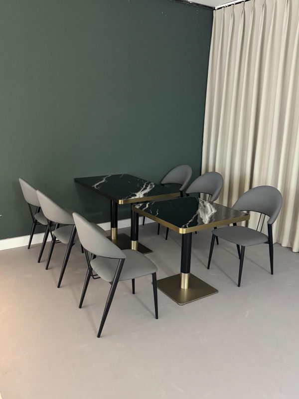 Mesa hostelería CZ-27-28 imitación mármol 120x75/75x75
