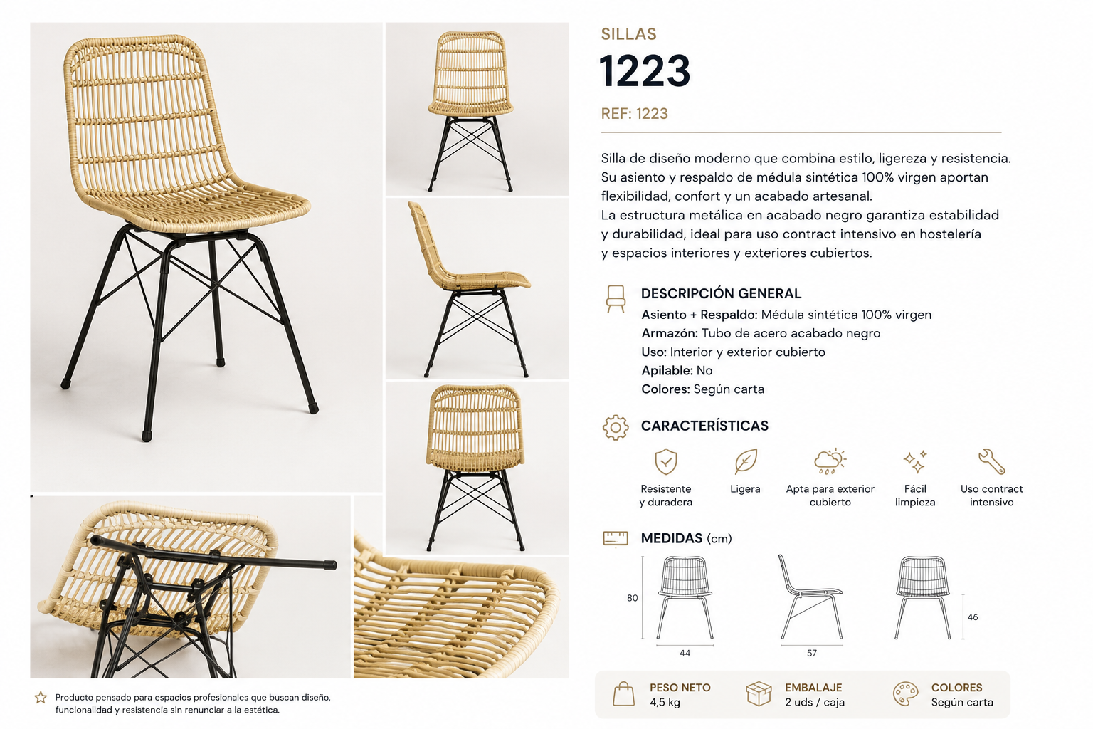 Silla exterior Andrea RRO-1223