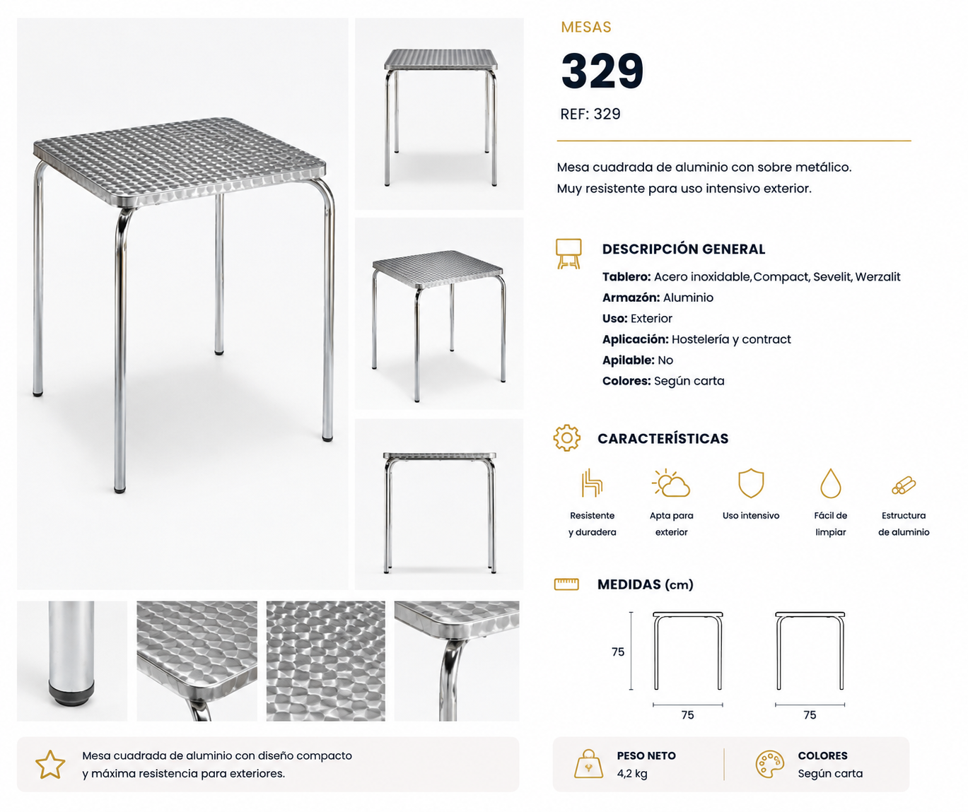 Mesa de exterior RRO-329