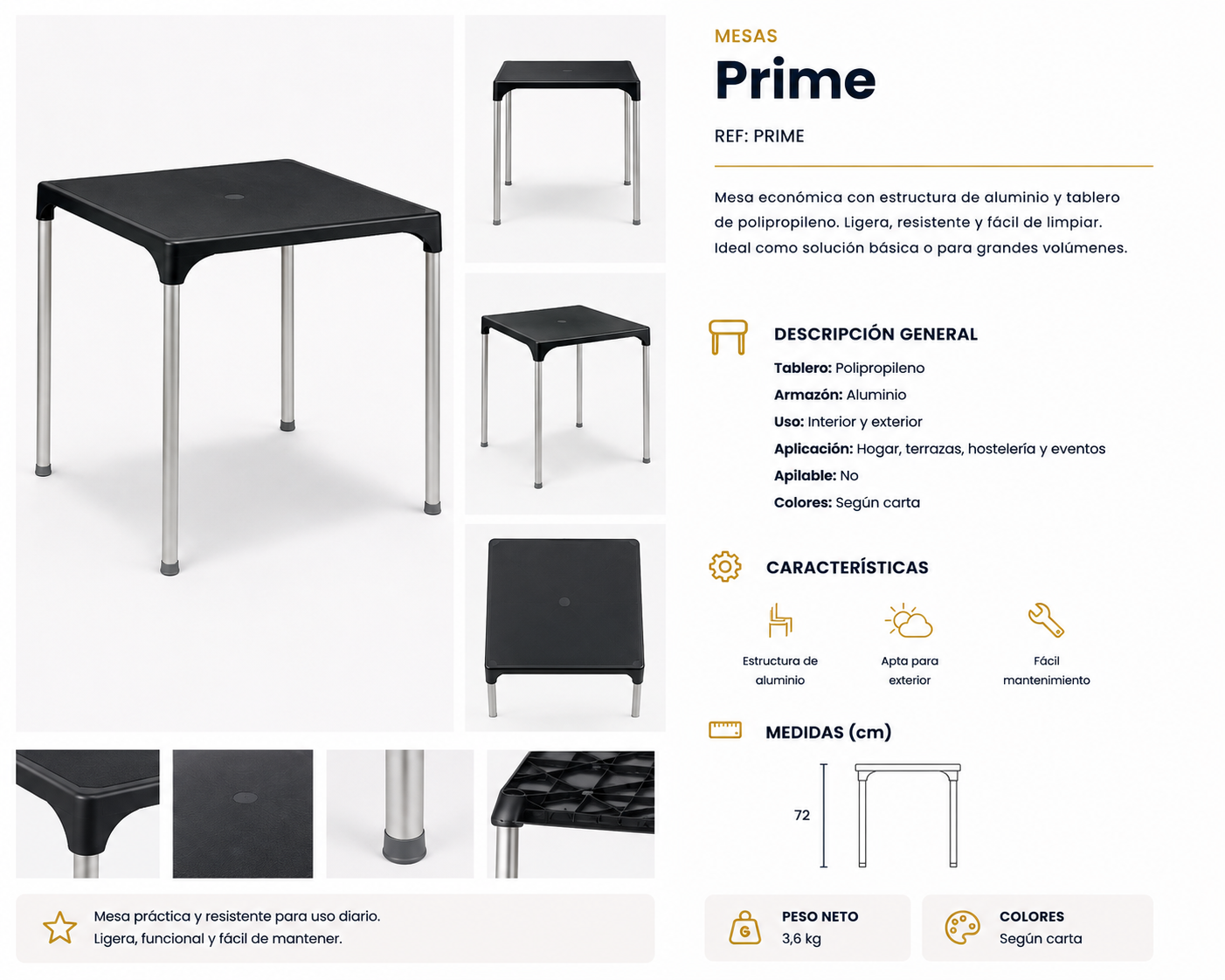 Mesa de exterior RRO-PRIME